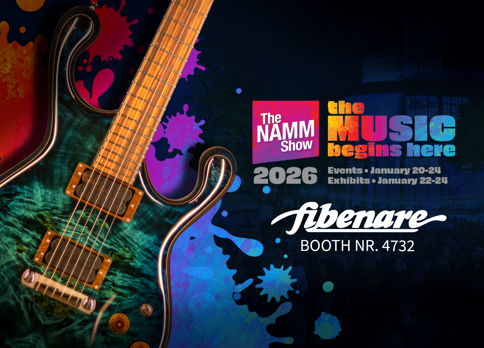 We are glad to invite you to our 20th Anniversary exhibition at the Namm Show!